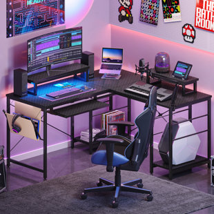 L shaped cheap kids desk